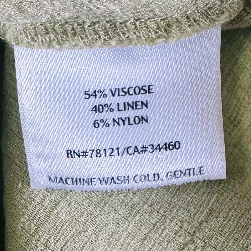 Eileen Fisher Linen Viscose Short Sleeve Top - Picture 11 of 12